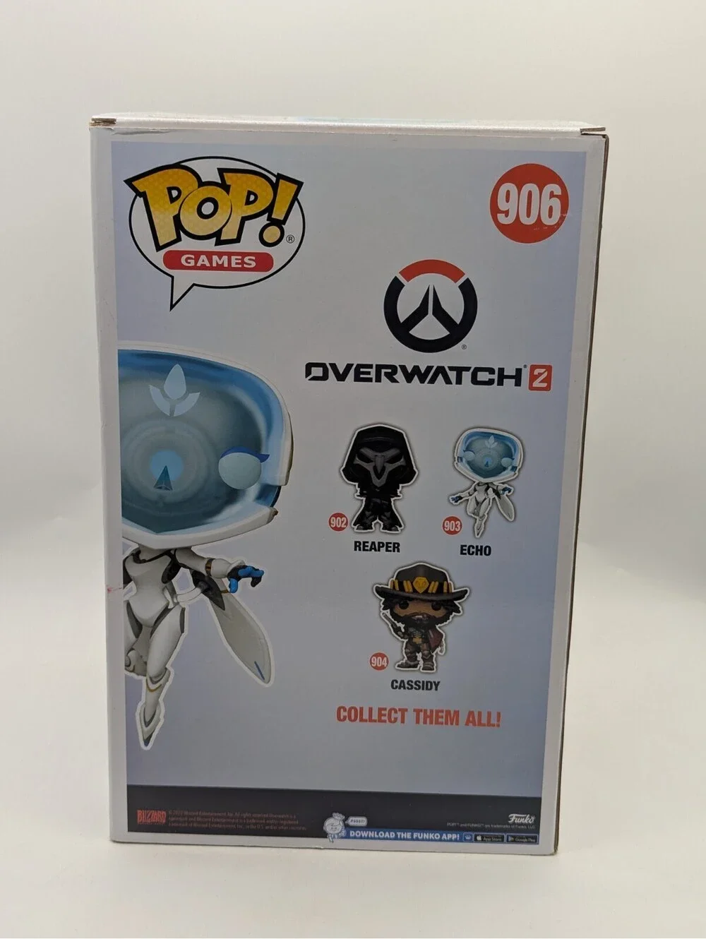 Funko Pop! Games Overwatch 2 #906 Jumbo ECHO Glow In The Dark GITD * Damaged